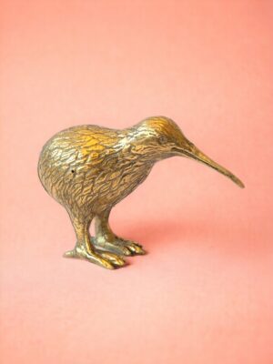 01-mahe-homeware-brass-kiwi-figurka-mosiężna-ptak-kiwi-koralowe-tlo