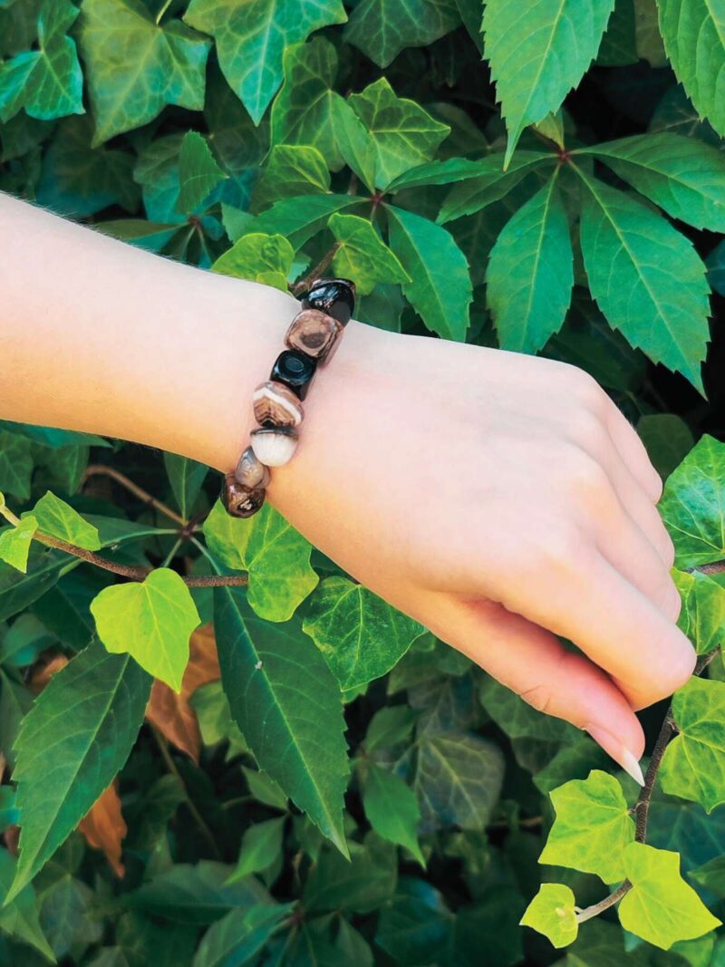 bransoletka-na-reke-z-agatem-brazowym-natural-stone